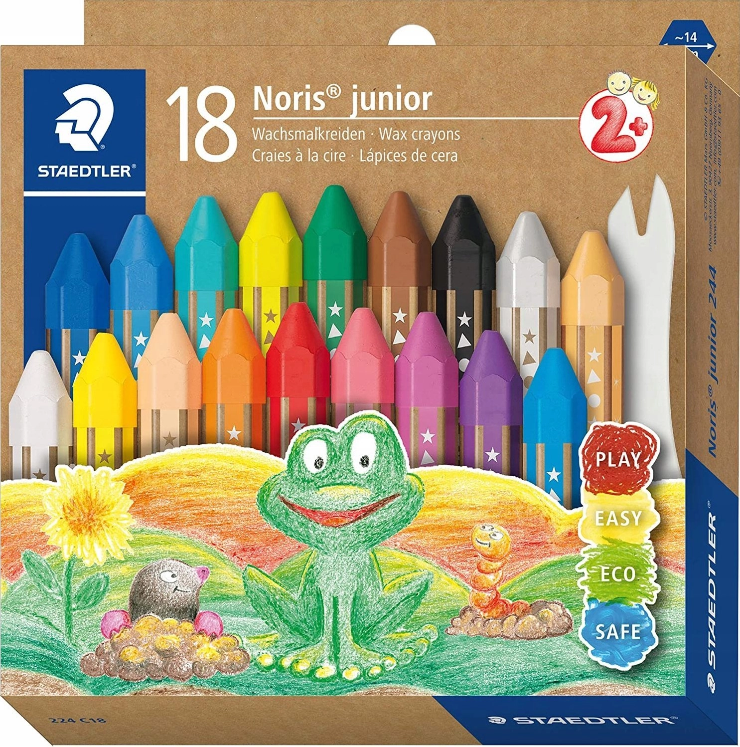 STAEDTLER Wachsmalkreide Noris junior 18er-Set retail