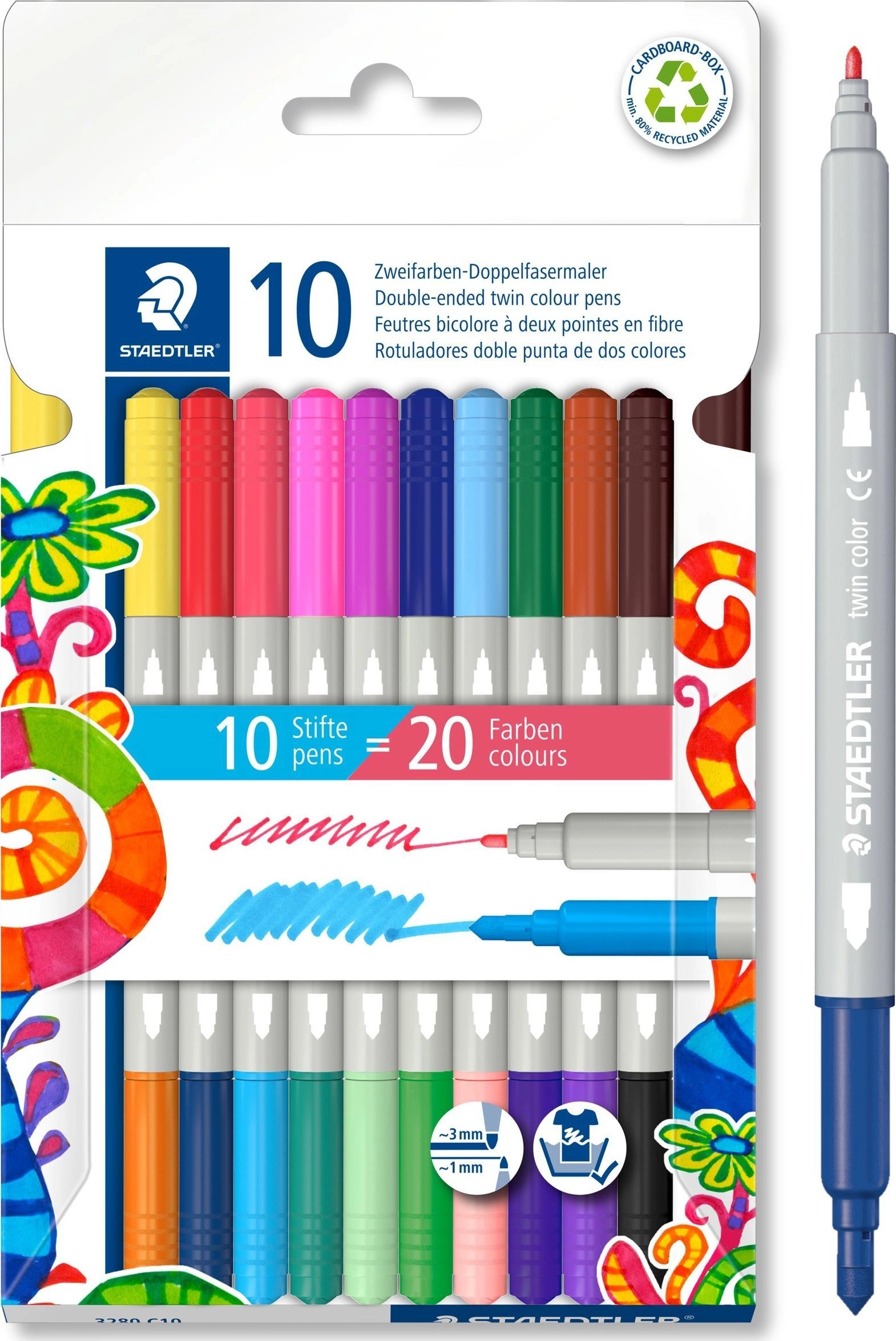 Staedtler Double-sided felt-tip pens 10 pcs