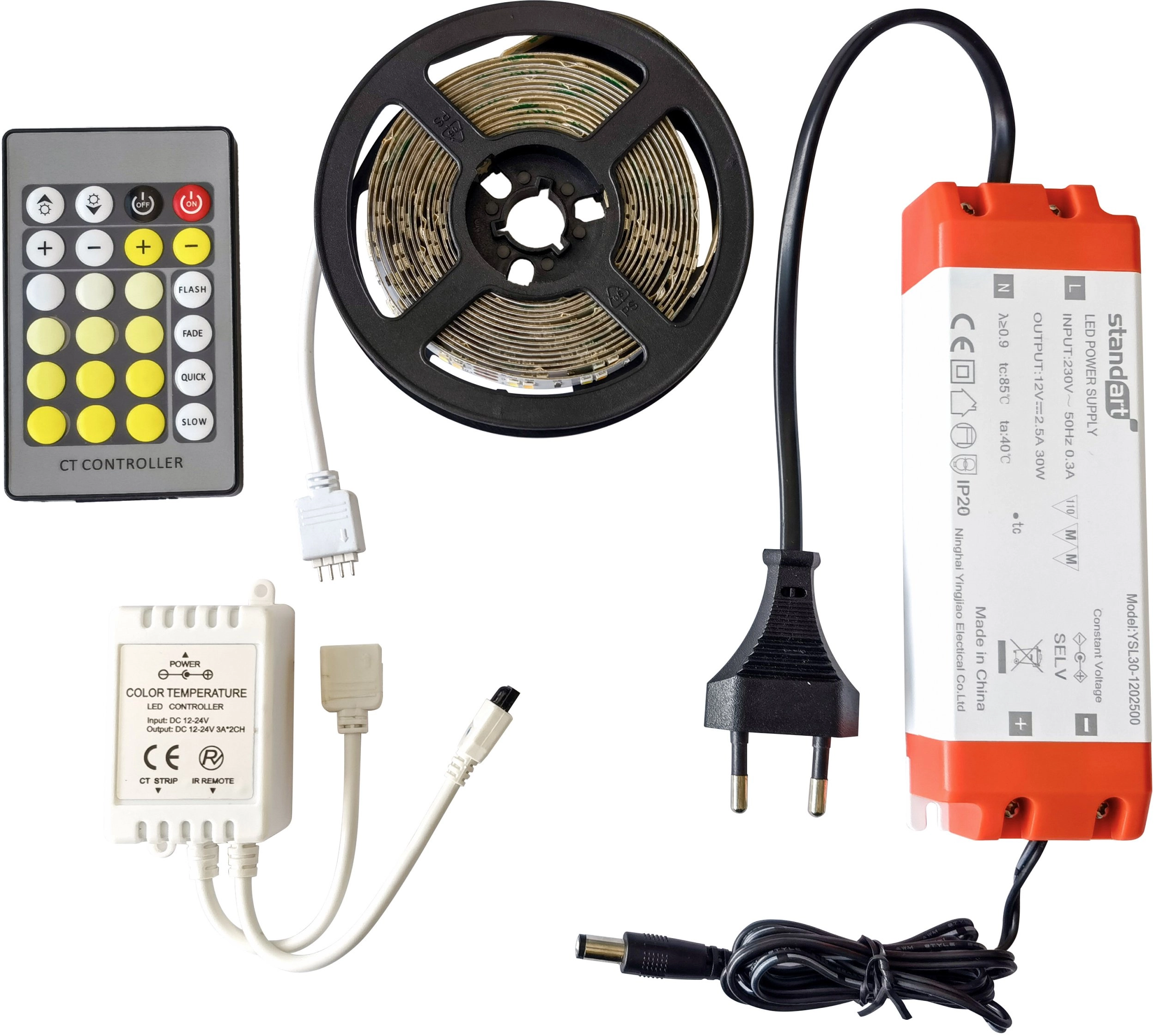 LED STRIP KIT 9.3W/M 3M