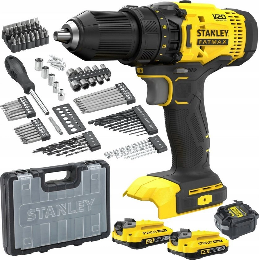 STANLEY twist drill SFMCD700D2A  18V  2x2Ah