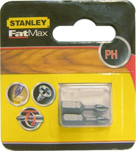 Stanley Końcówki wkrętakowe Ph3x25mm 2szt. -