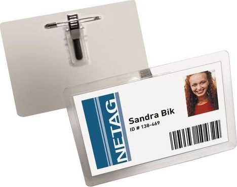 Staples DURABLE Self-laminating badge with combo