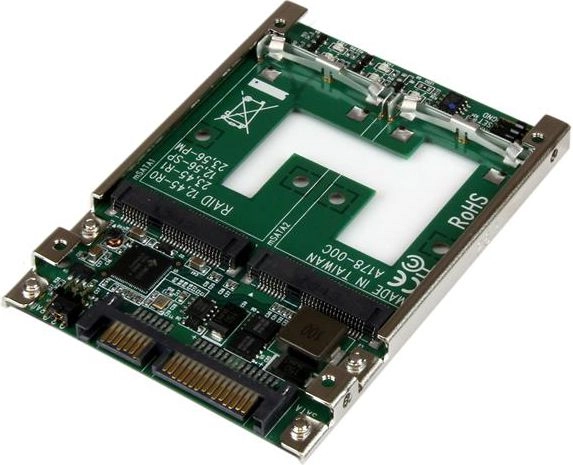 StarTech.com Dual mSATA SSD to