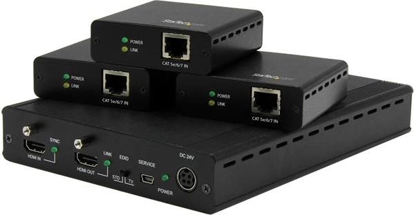 StarTech.com 3-Port HDBaseT Extender Kit
