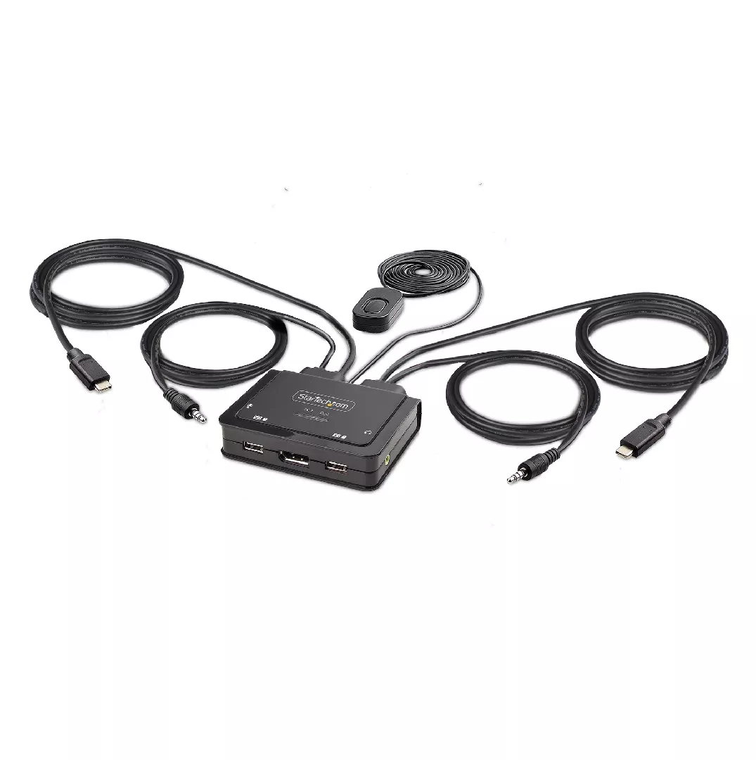 StarTech.com 2-Port USB-C Cable KVM