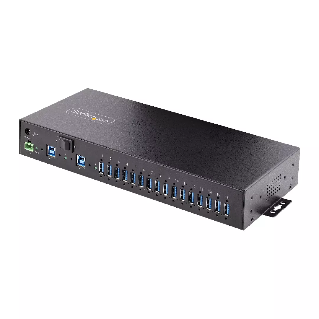 StarTech.com 16-Port Industrial USB 5Gbps