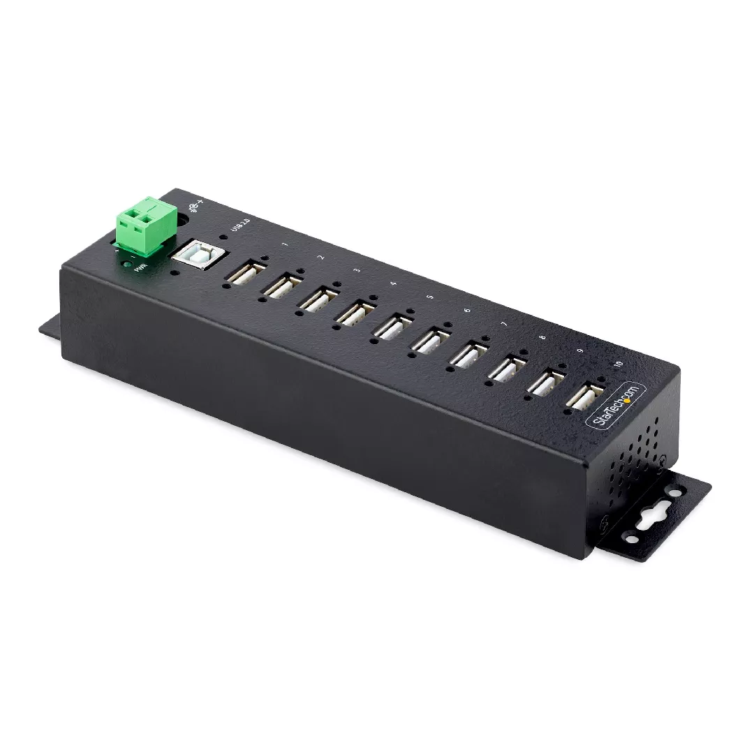 StarTech.com 10-Port Industrial USB 2