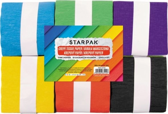 Starpak Bibuła marszczona 10x200cm 10 kol