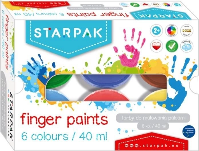 Starpak FINGER PAINTS 6 COLORS 40ML
