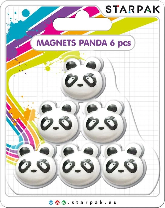Starpak Magnes Kształt Panda Opakowanie 6