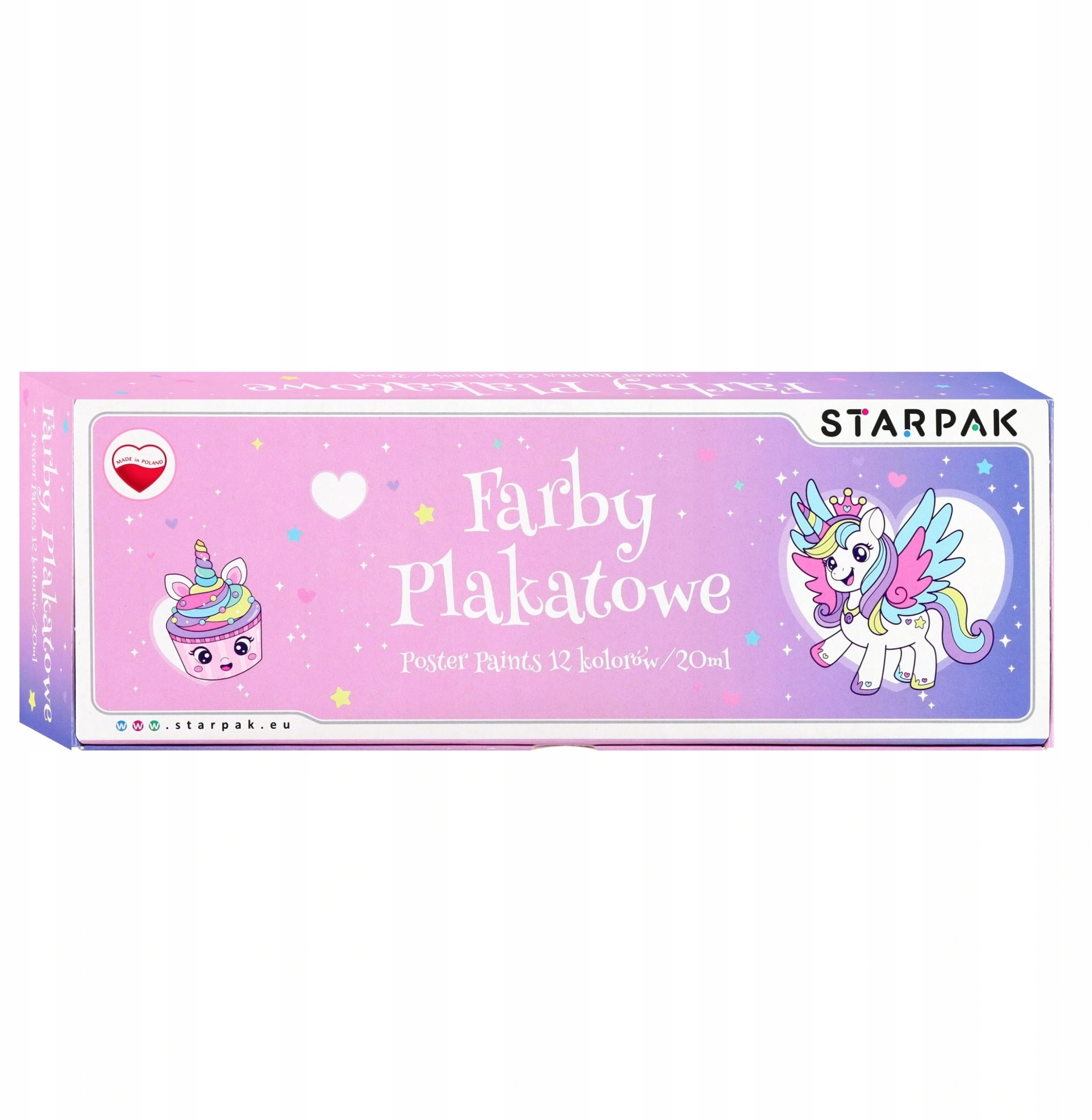 Starpak FARBY PLAK 12KOL 20ML UNICORN1