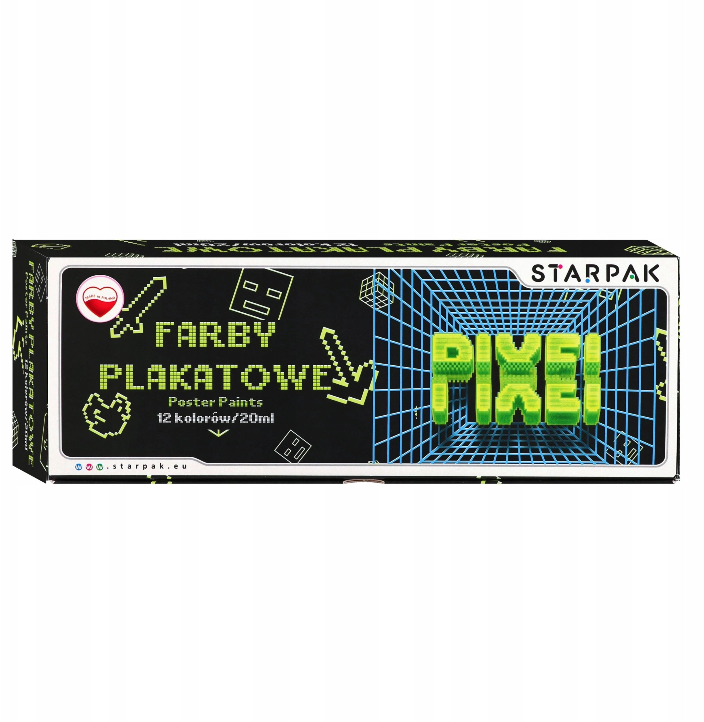 Starpak FARBY PLAK 12KOL 20ML PIXEL