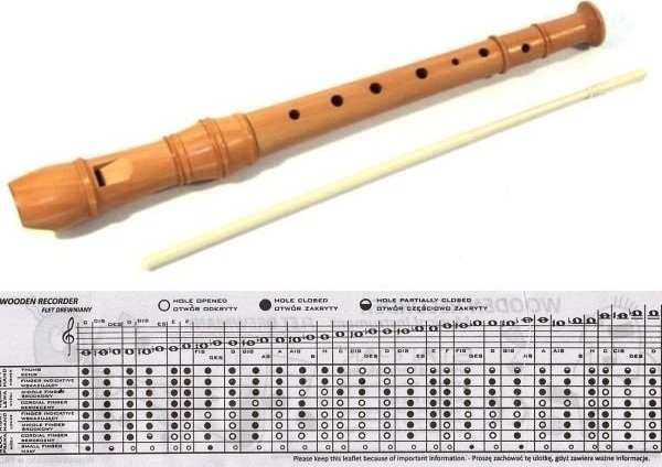 Starpak STRAIGHT WOOD FLUTE 8 HOLES