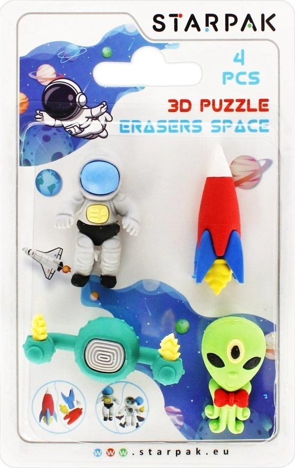 Starpak GUMKA DO MAZANIA SPACE 4SZT