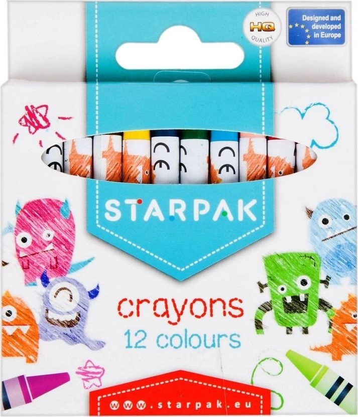 Starpak I KREDKI WOSK 12KOL STARPAK