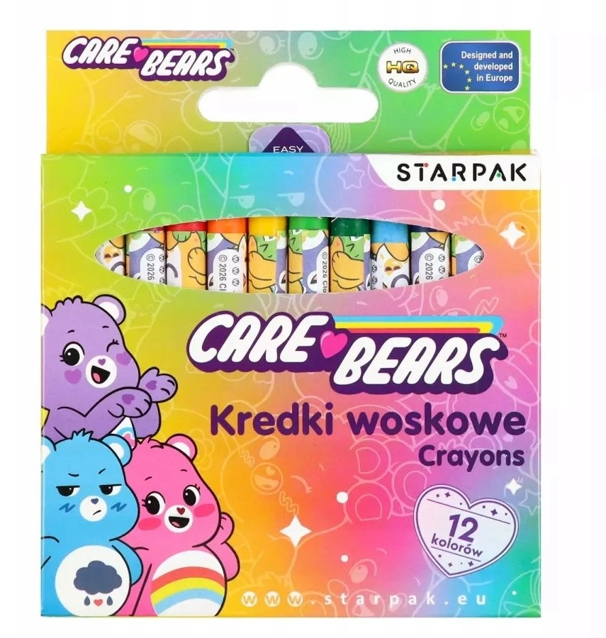 Starpak WAX crayons 12 COL CARE