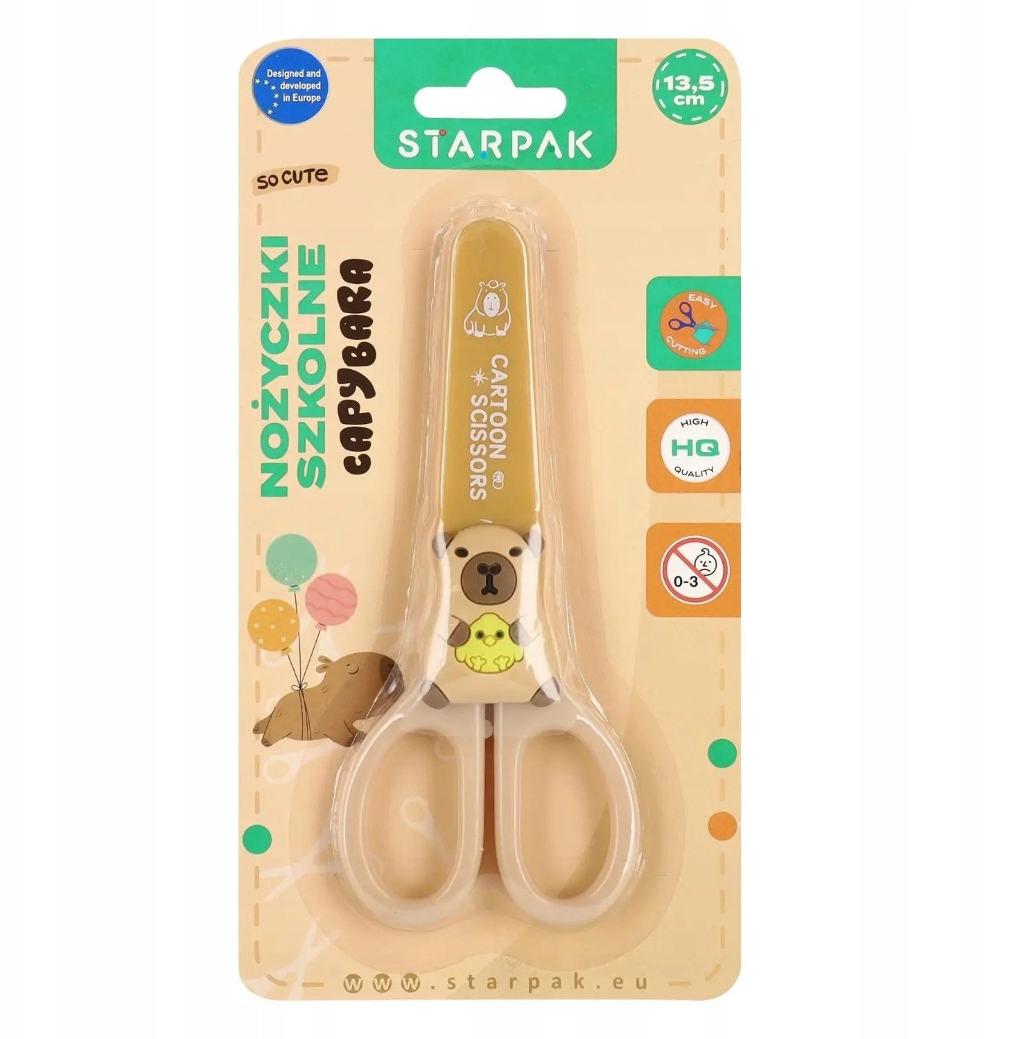 Starpak SCISSORS MET 135 OCR CAPYBARA