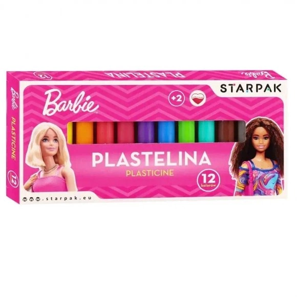 Starpak PLASTELINA 12KOL BARBIE STK WB
