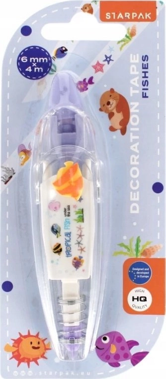 Starpak FISH DECOR TAPE 6MM/4M B/C