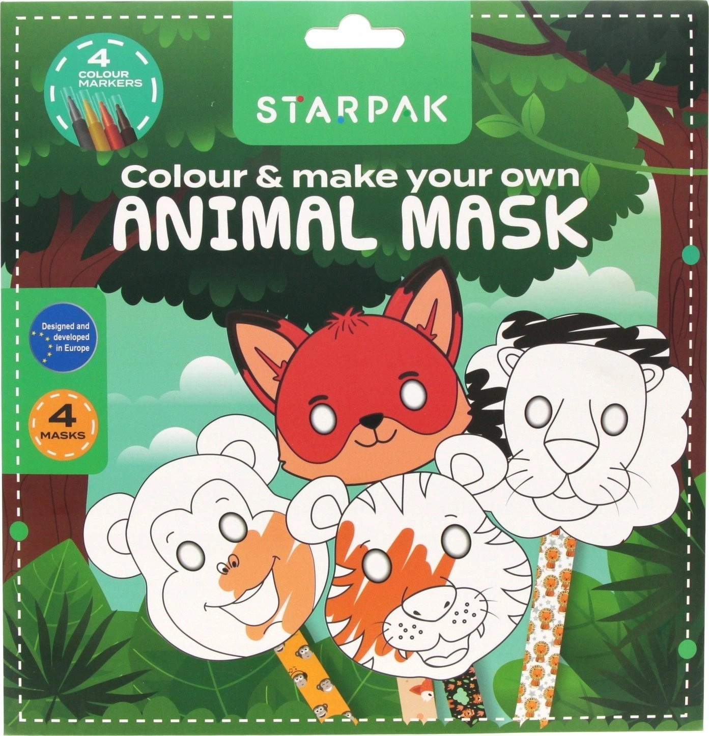 STARPAK ANIMAL MASK SET 538963 STK