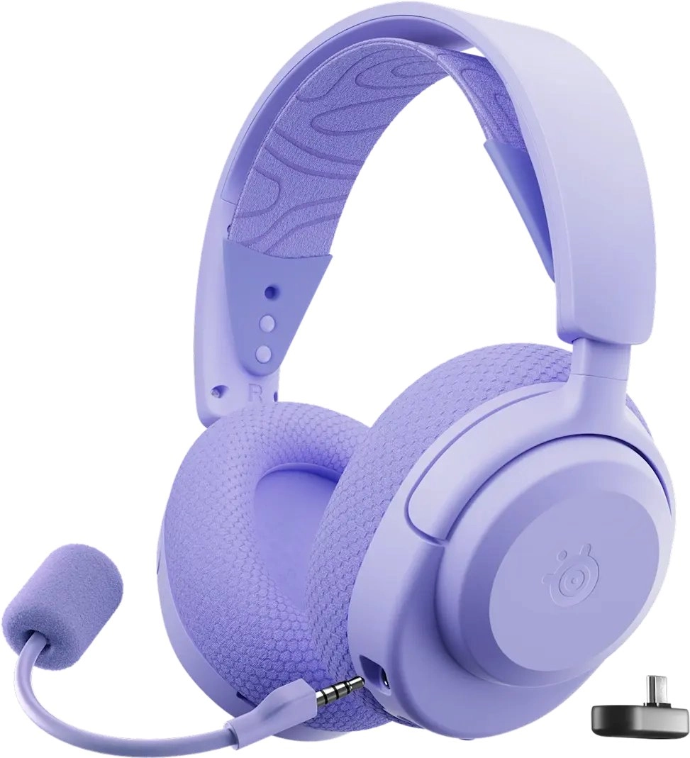 Steelseries Arctis Nova 3 bezvadu spēļu austiņas, lavanda