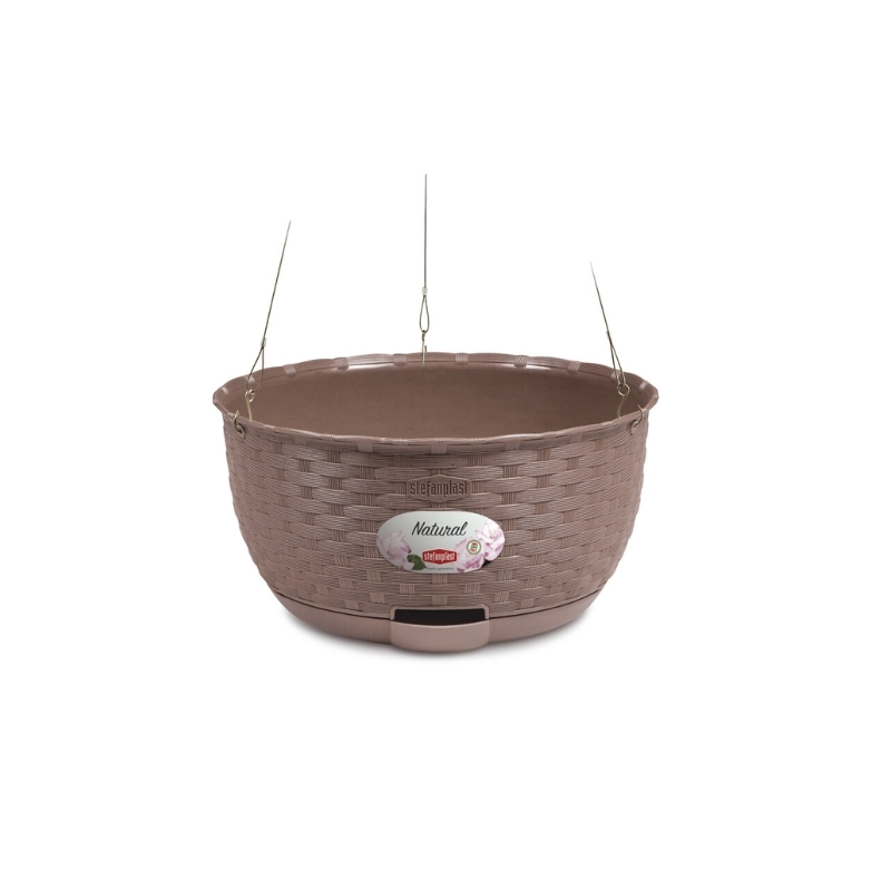 Hanging flower pot Natural Ø30x14.5cm