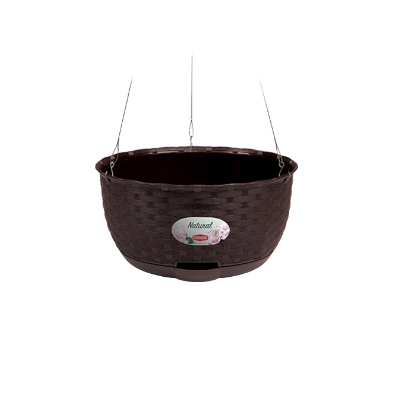 Hanging flower pot Natural Ø30x14.5cm
