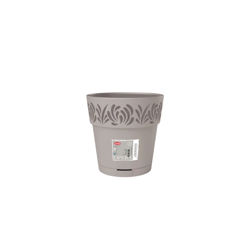 Flower pot with tray Gaia Ø15x15cm
