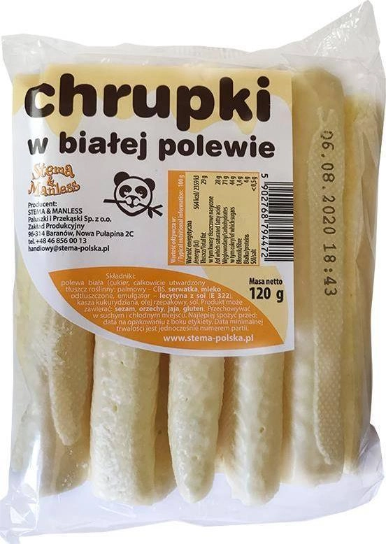 Stema Chrupki kukurydzine w polewie białej