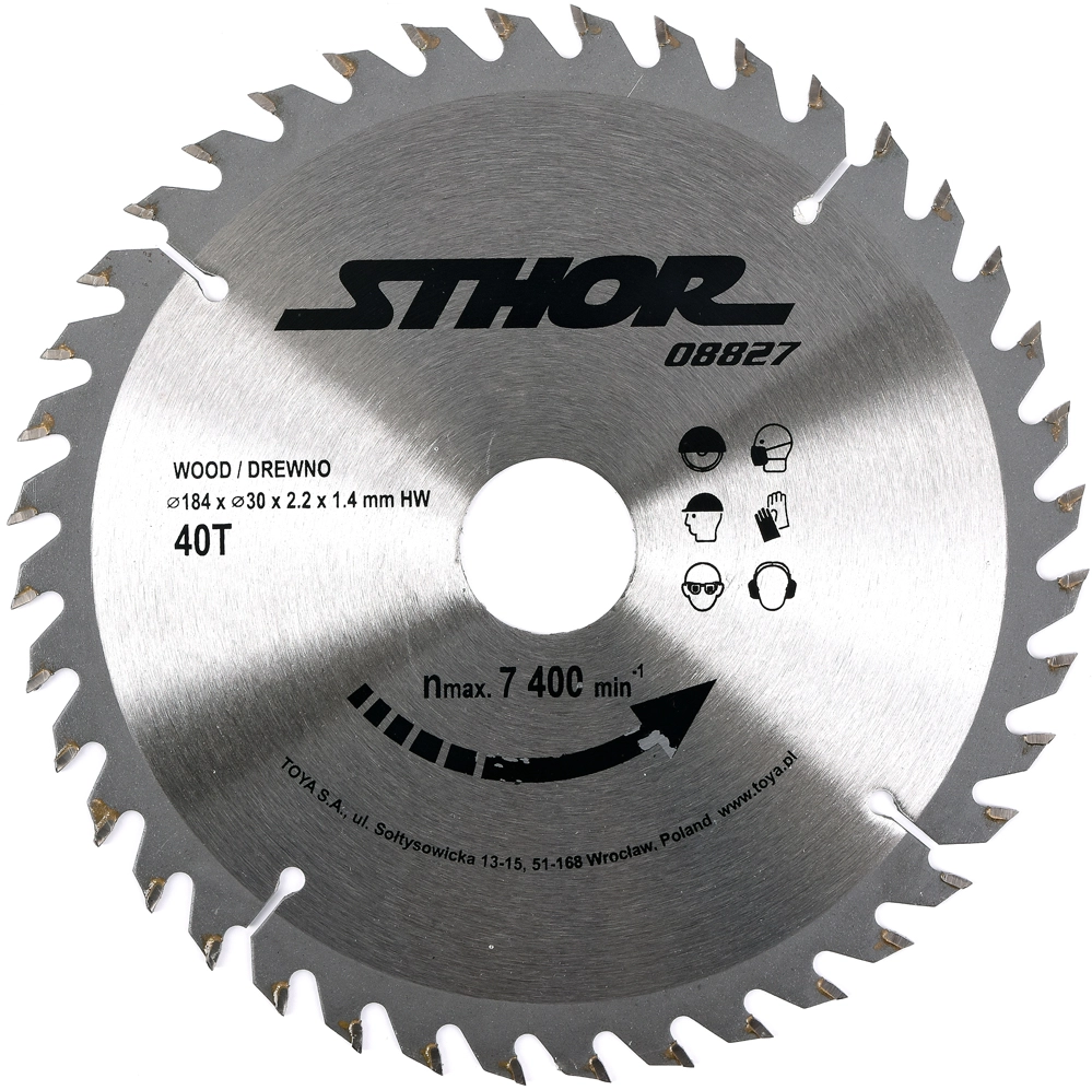 Sthor Carbide circular saw 184x20mm z40