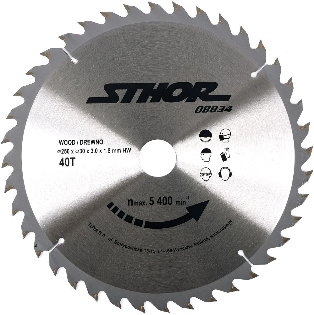 CIRCULAR SAW WITH CARBIDE D250 T40