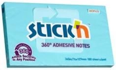 Self-adhesive notebook 360 degrees blue  100