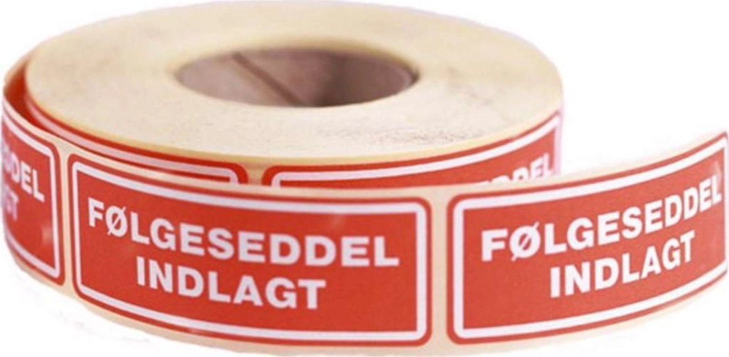 Labels self-printing: Followed inserted 24x64.6mm