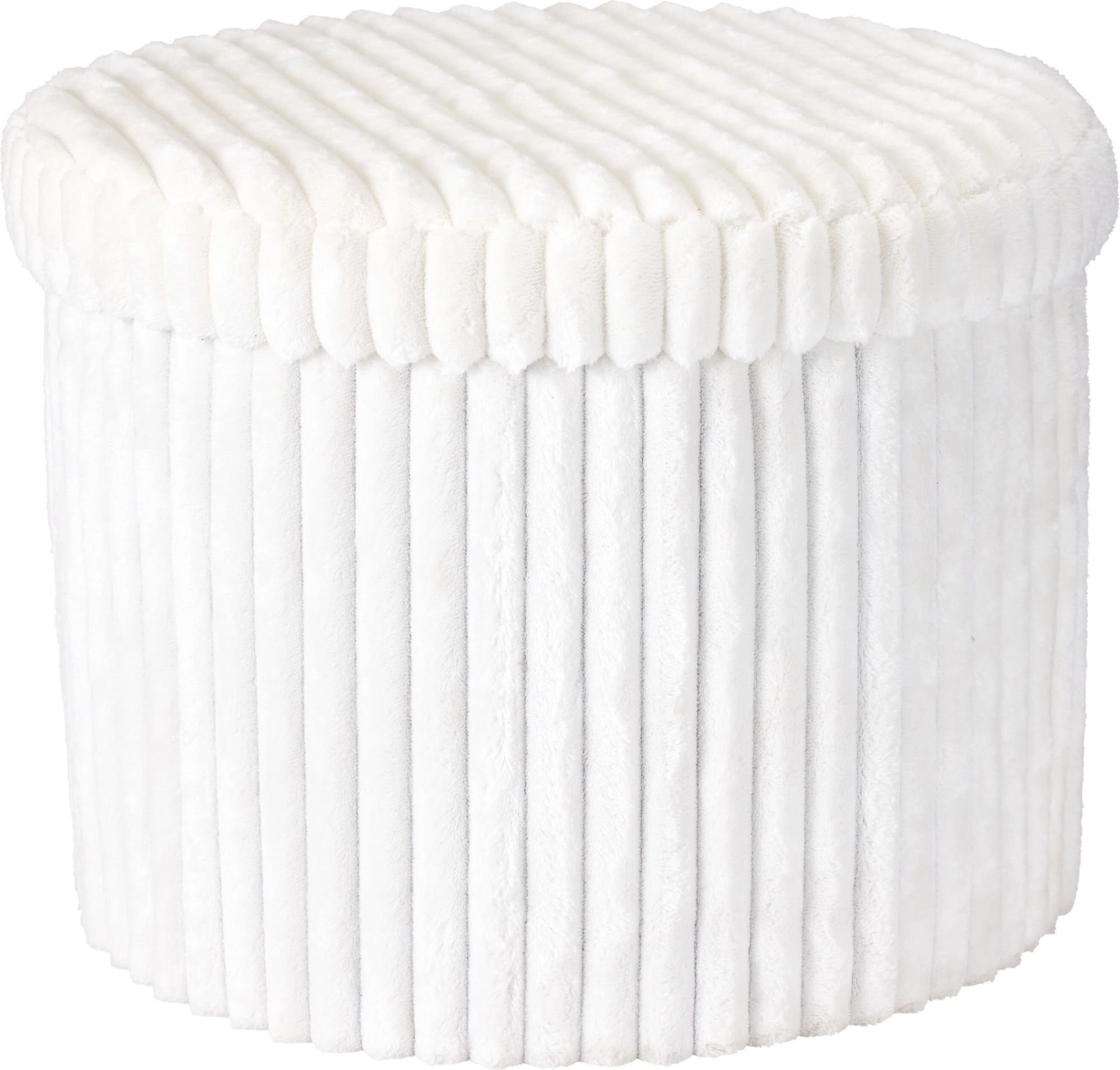 Storage Solutions Round pouf with storage