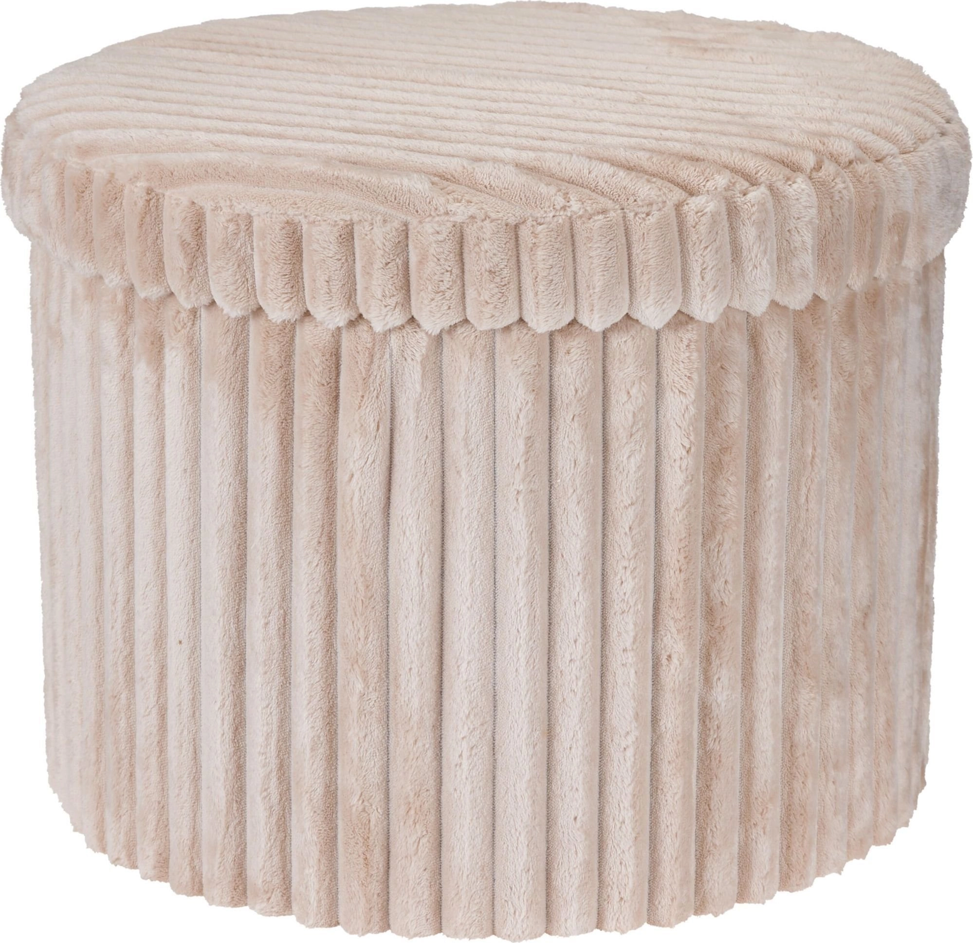 Storage Solutions Round pouf with storage