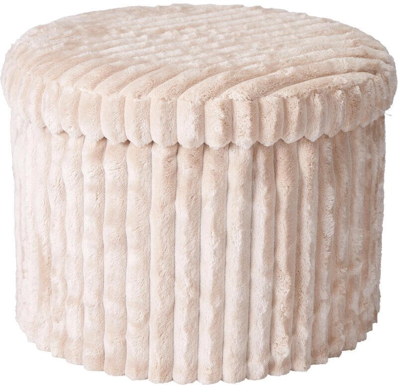Storage Solutions Round pouffe with storage