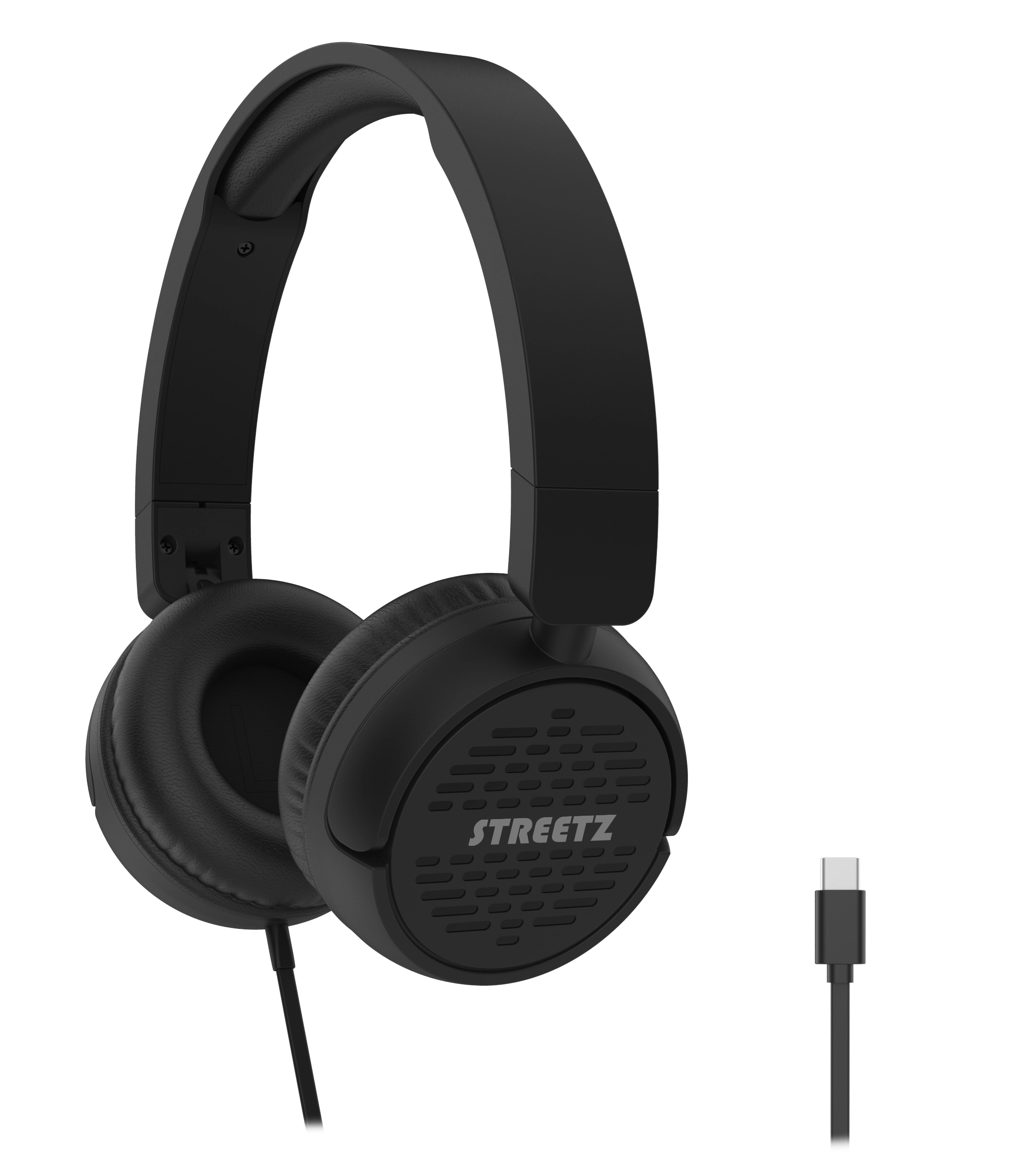 Streetz HC210-BLK headphones/headset Wired Head-band Calls/Music