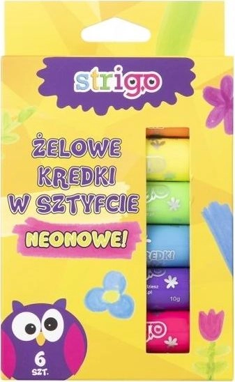 Strigo Neon crayons 6 pcs STRIGO