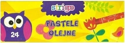 Oil pastels 24 colors STRIGO 327095