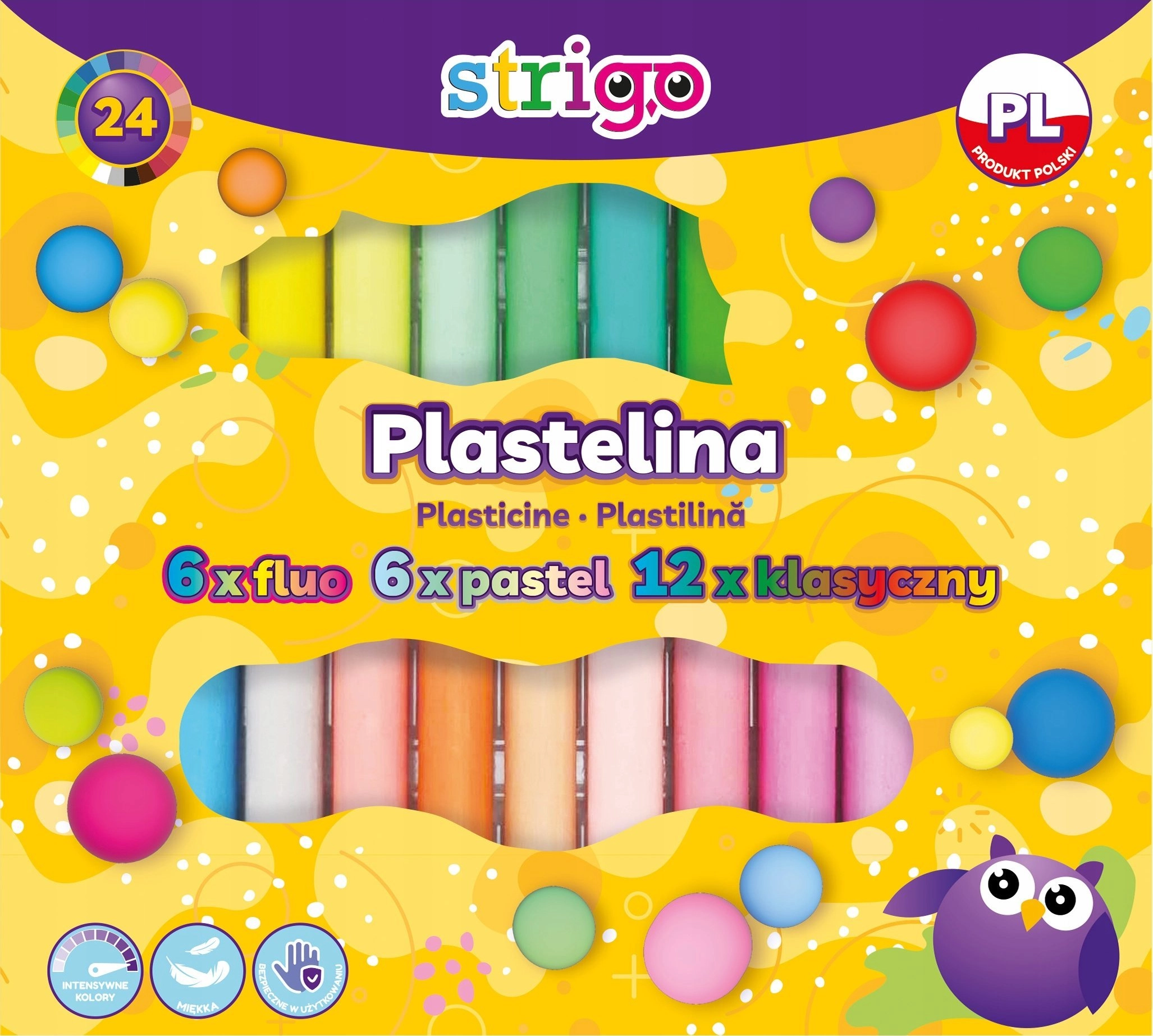 Strigo STRIGO plasticine 24 colors (6