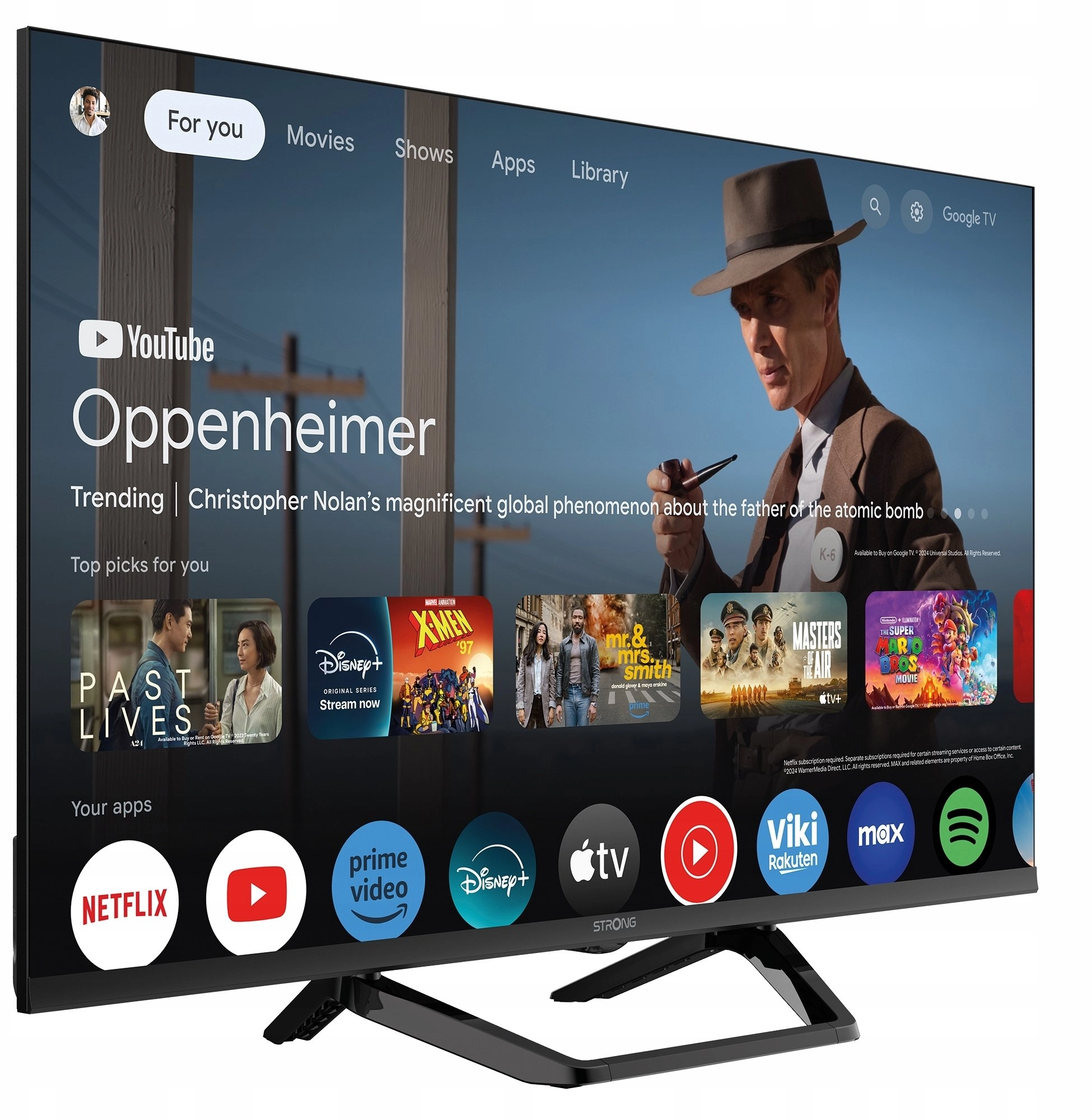 Telewizor Strong TV 32 230/12V Google TV SRT32HG4723C melns