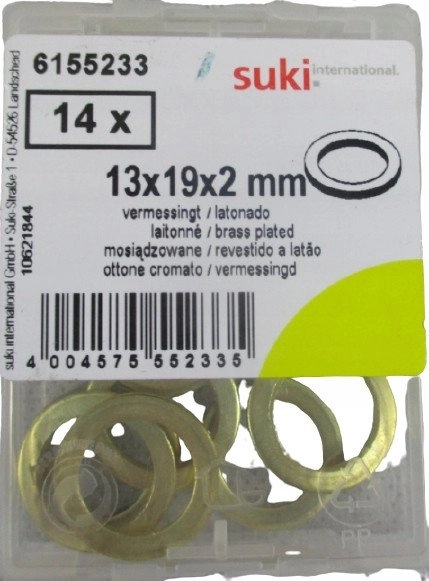 WASHERS 13X19X2 BRASS PLAT(DOORS)/14PCS 15086193 6155233