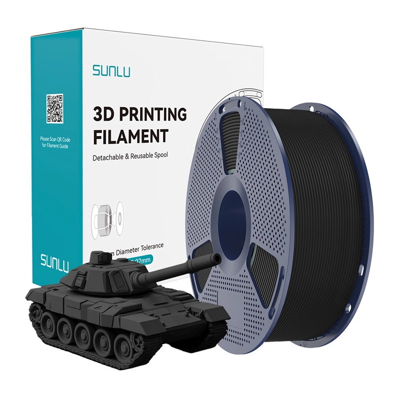 Sunlu PLA+ High-Speed Black Filament 085104