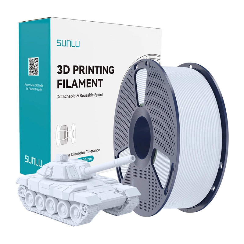 Sunlu PLA+ High-Speed White Filament 085105