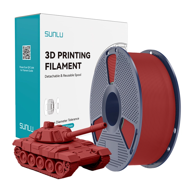 Sunlu PLA+ High-Speed Red Filament 085108