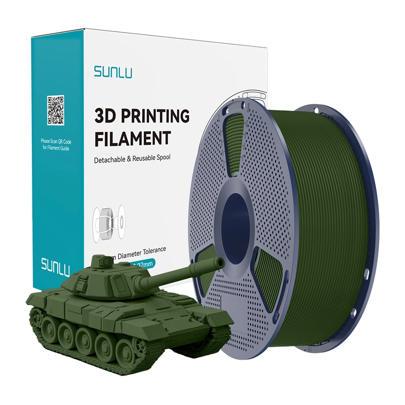 Sunlu PLA+ High-Speed Olive Filament 085113