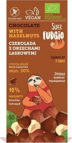 Super Fudgio Chocolate with hazelnuts BIO