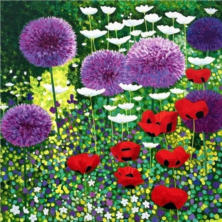 Card with envelope Summer garden (
