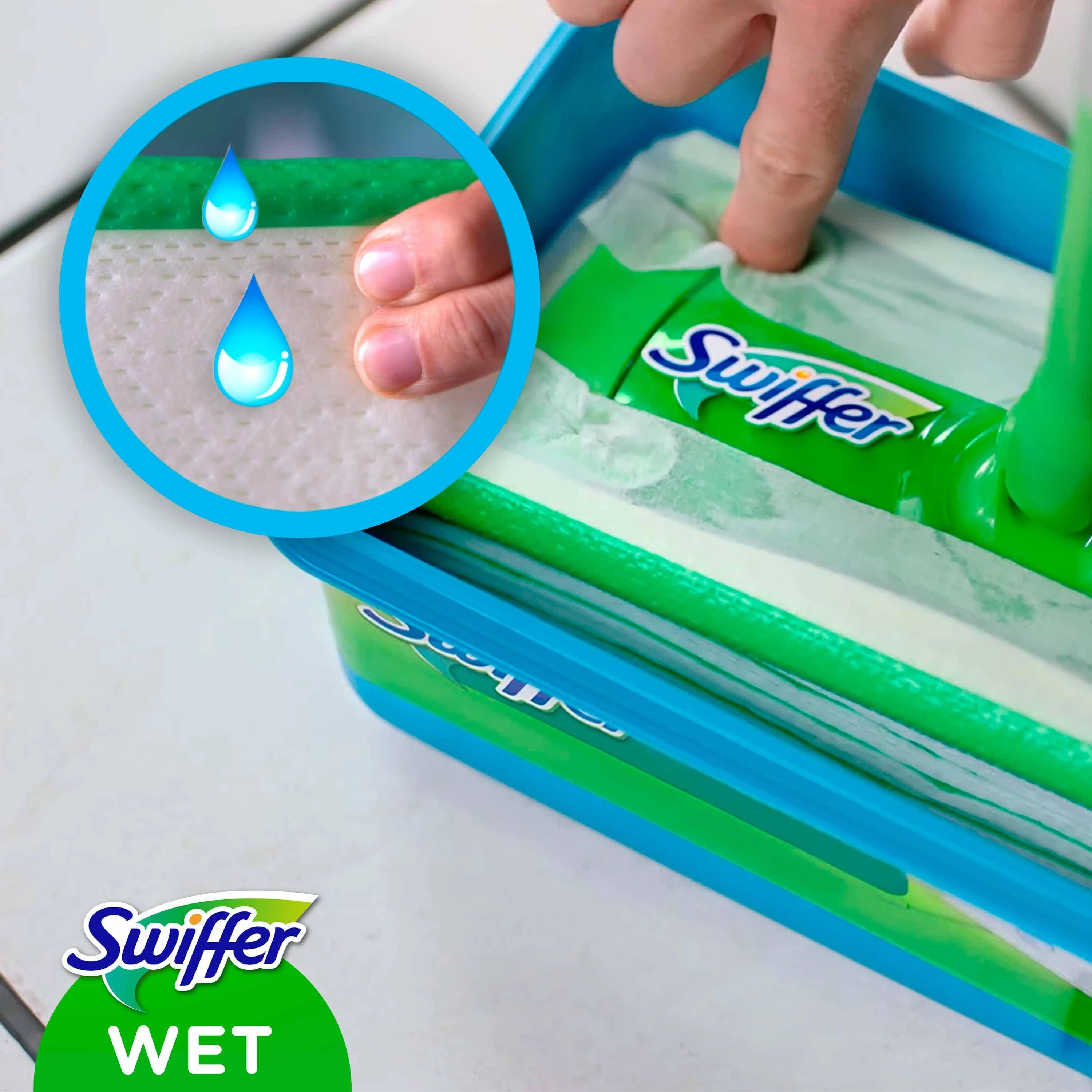 Swiffer Sweeper Mitrās Salvetes  10 gab