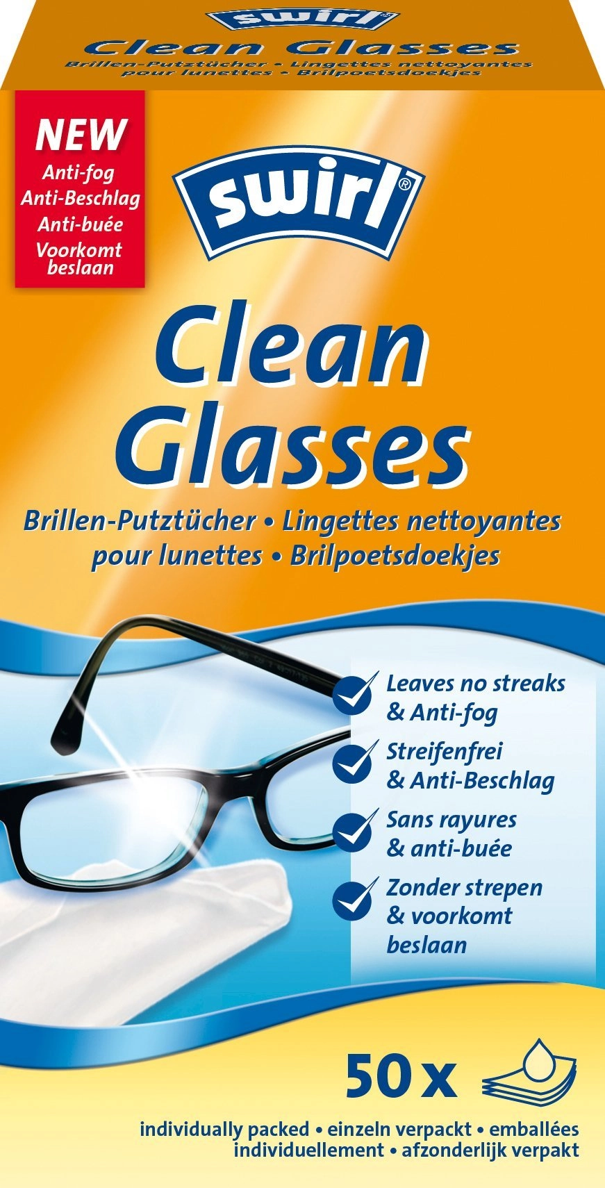 Swirl Swirl Clean Glasses 50 pcs